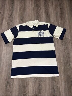 Athletic Attic 70s 80s Hartwell Sports VTG Polo Shirt Single Stitch Striped